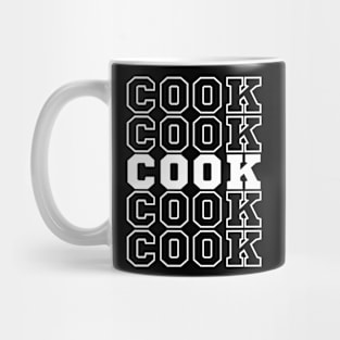 Cooking chef. Cook. Mug